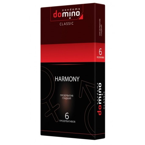 Гладкие презервативы DOMINO Classic Harmony - 6 шт.