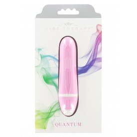 Розовый мини-вибратор Vibe Therapy Quantum - 9 см.